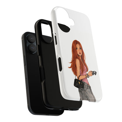 Redhead Girl Phone Case — Stylish Casual Chic Protective Cover