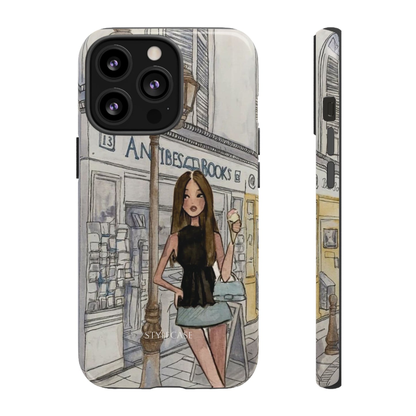 Phone Case — Chic Parisian Girl Protective Cover