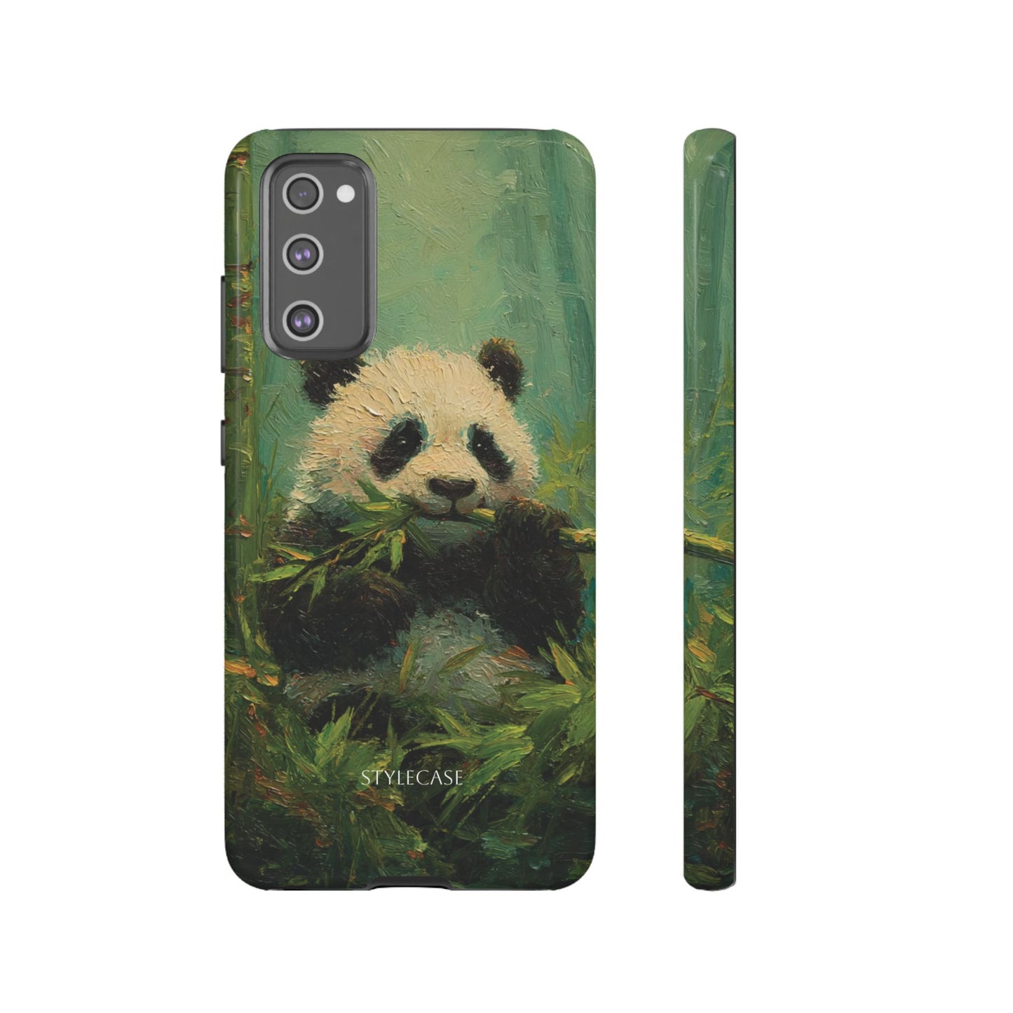 Panda Bamboo Phone Case – Cute Vintage-Style Protective Phone Cover